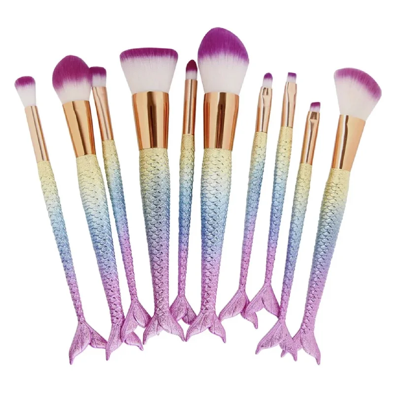 - Chinchilla cooling ice nest ceramic plateRainbow Mermaid Makeup Brush Set
