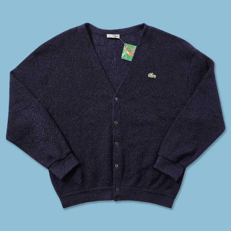 ---Vintage Lacoste Knit Cardigan Large