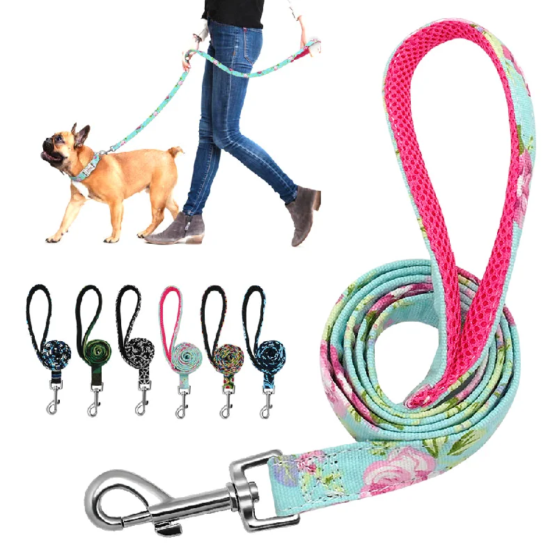 - Winter warm clothes for short-haired dogs6 Colors Dog Leash Lead Nylon Printed Pet Puppy Walking Leash Mesh Padded Running Training Leashes Rope For Small Medium Dogs - Winter warm clothes for short-haired dogs6 Colors Dog Leash Lead Nylon Printed Pet Puppy Walking Leash Mesh Padded Running Training Leashes Rope For Small Medium Dogs