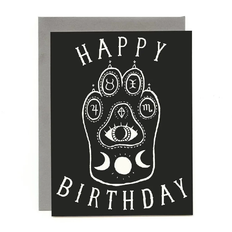- Cat nail clippers with LED lightsWitchcat Paw Birthday Card