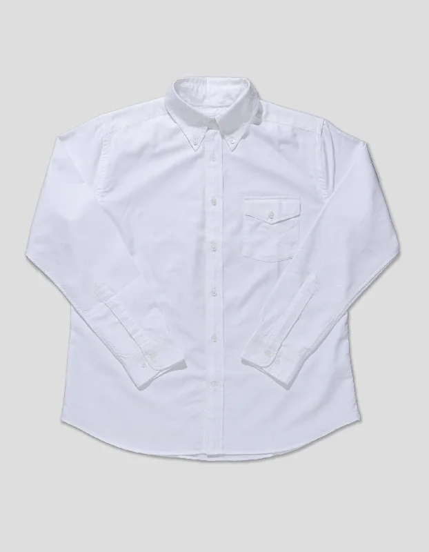 - Winter dog thick down jacketTRIM FIT BUTTON DOWN OXFORD SHIRT - WHITE