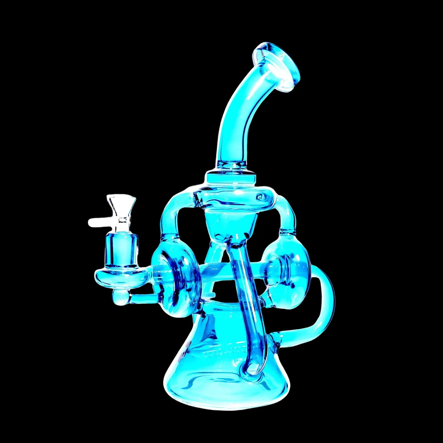 - Rabbit grass rack to prevent waste food boxNeon Recycler with Inline Percolator and Bent Neck Water Pipe - Rabbit grass rack to prevent waste food boxNeon Recycler with Inline Percolator and Bent Neck Water Pipe