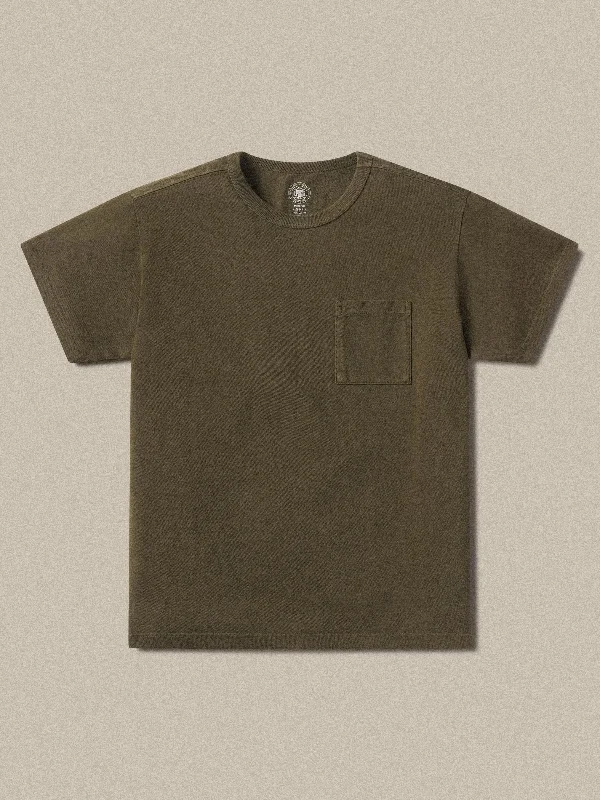 - Custom pet birthday cakeJ.PRESS x BUCK MASON TOUGH KNIT POCKET T - DARK OLIVE