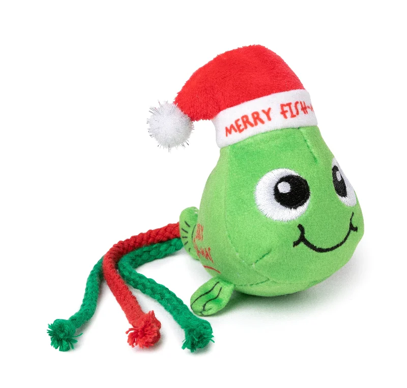 - Foldable and portable cat bagMerry Fishmas Cat Toy