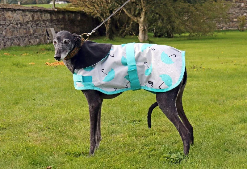 Pet ProductsTeal Umbrellas Dog Coat
