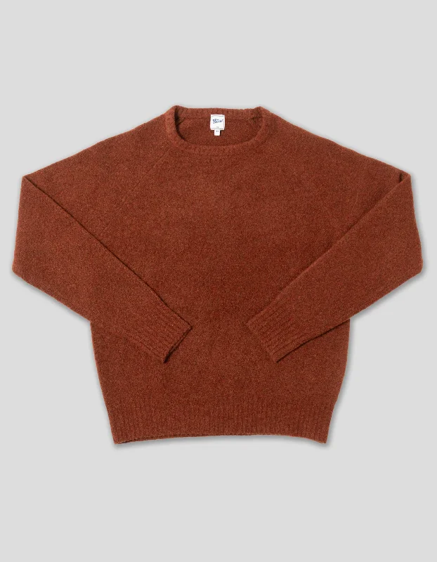 - Cat anti-jump window safety netSOLID CREW NECK SWEATER - RUST