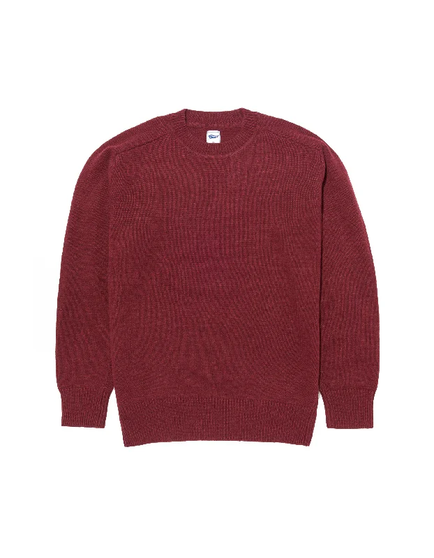 - Pet water dispenser UV sterilization versionWOOL CREW NECK SWEATER - BURGUNDY