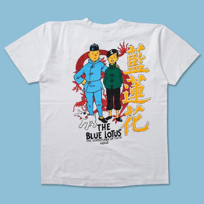 - Deodorizing cat litter tofu litterVintage Tin Tin The Blue Lotus T-Shirt