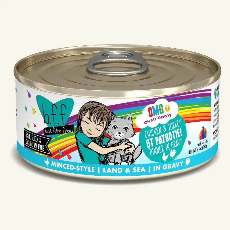    - Recommended online stores for cat food  Weruva BFF Oh My Gravy Grain Free Cat Can Food QT Patootie! Chicken & Turkey