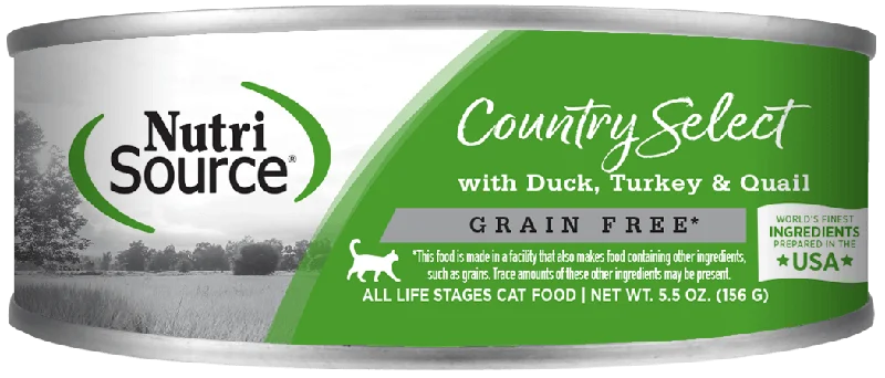    - Senior cat food  NutriSource Grain Free Country Select Cat 5oz