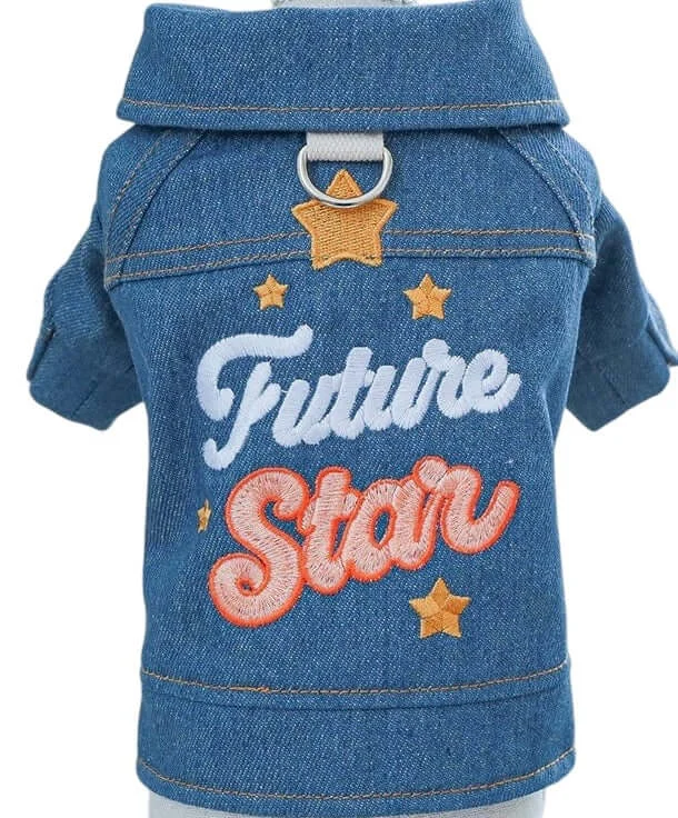- Summer pet ice matKUTKUT Dog Jeans Jacket Cool Blue Denim T-Shirt Harness, Comfort and Cool Apparel, Classic Denim Tank Top Lapel Vest Dog Shirt Puppy Costume for Small Dogs & Cats (Blue)
