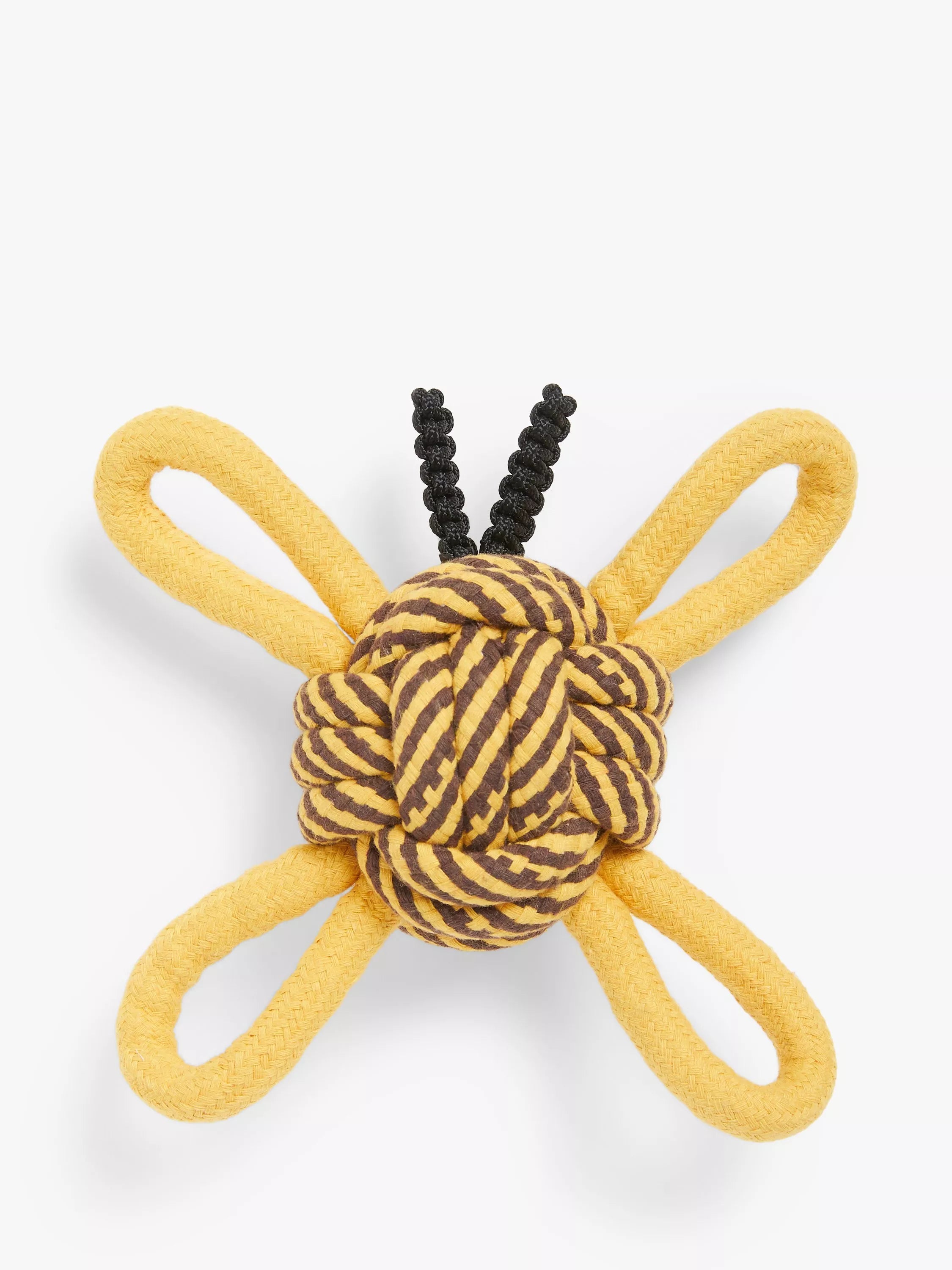  -Bite-resistant dog toy recommendationsJohn Lewis Chevron Stripe Rope Dog Toy, Yellow
