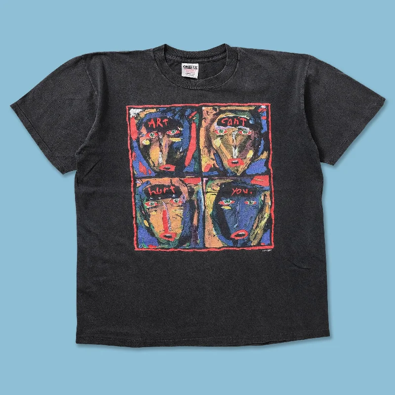 - Postoperative pet anti-licking Elizabethan collarVintage Fred Babb "Art Can't Hurt You" T-Shirt XLarge