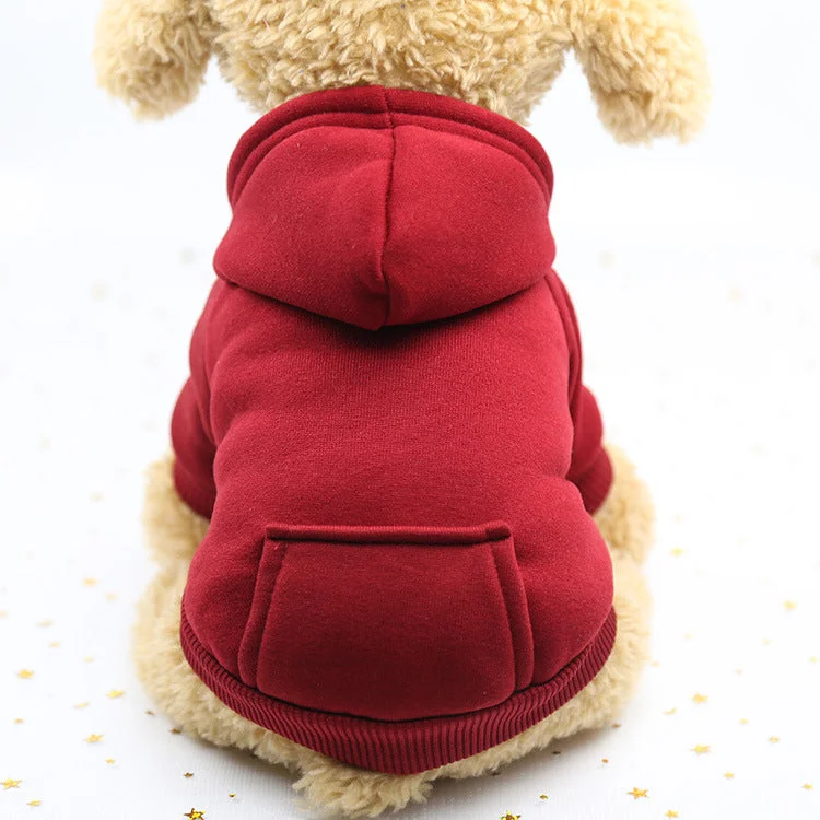 - Car dog seat beltFashion Winter Dog Coats Soft Cotton Fleece Wear Warm Hoodies With Pocket Candy Color Cute Small cats Puppy Clothing Supplier