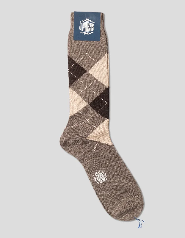 - Postoperative pet anti-licking Elizabethan collarARGYLE WOOL SOCKS - GREY/BEIGE