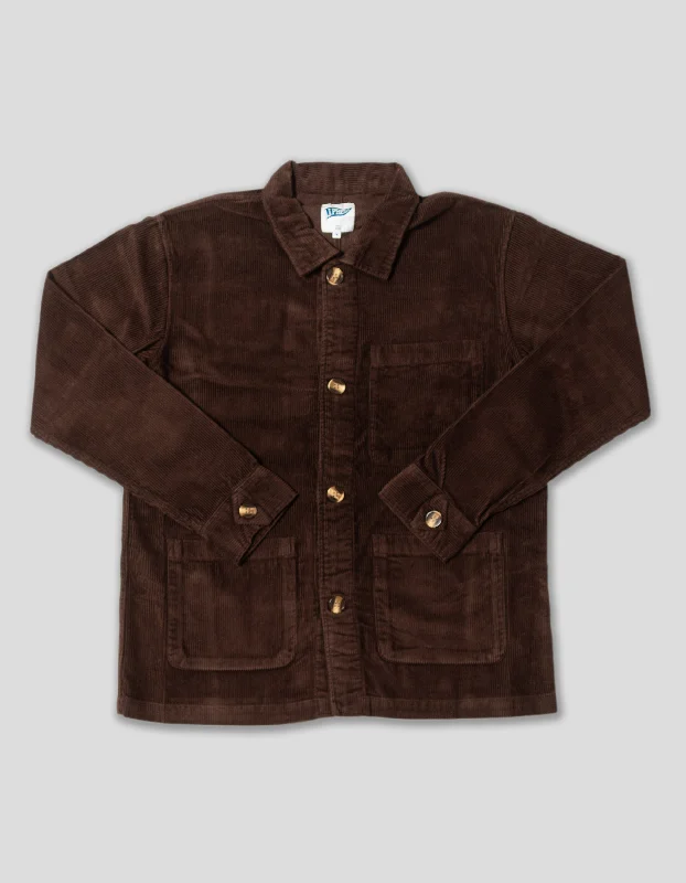 - Deodorizing cat litter tofu litterCORDUROY CHORE COAT - BROWN