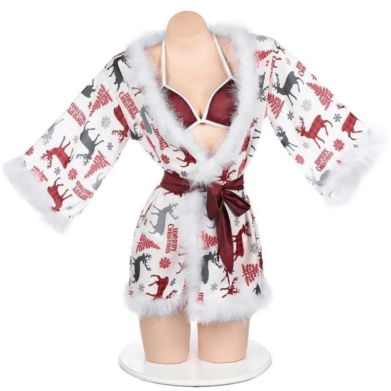 - Pet fence foldable indoorChristmas Eve Bathrobe Set