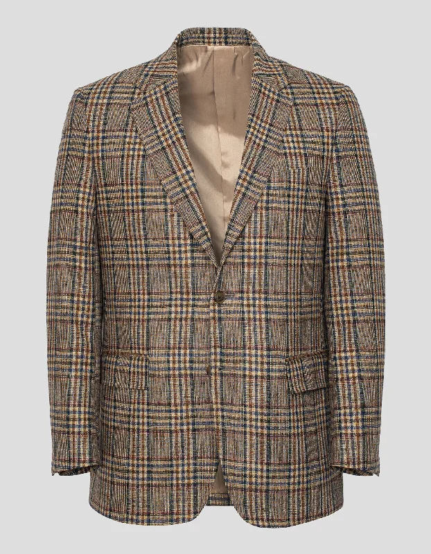 - Degradable pet feces bagTAN MULTI PLAID SPORT COAT