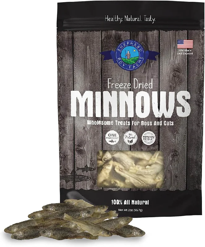 - Gastrointestinal conditioning dog foodSHEPHERD BOY FARMS Freeze Dried Minnows 56g