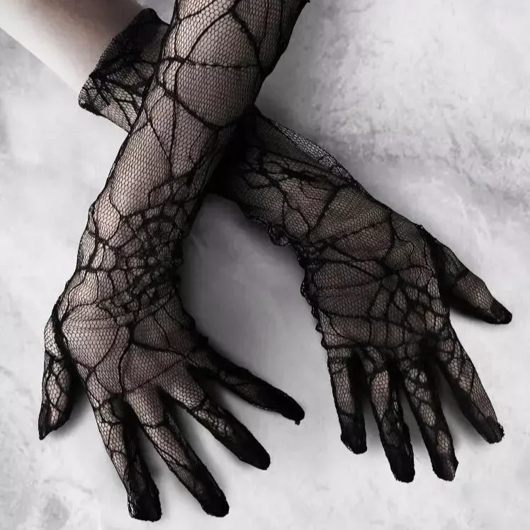 - Dog disposable foam shower gelBlack Spider Web Lace Gloves