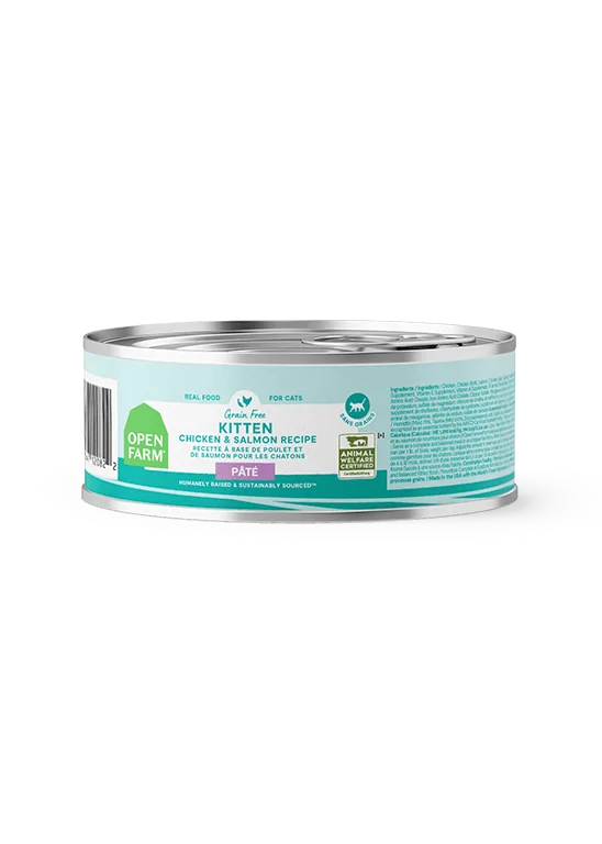  . **Brand-Related**  Open Farm Kitten Chicken & Salmon Pâté 2.8oz