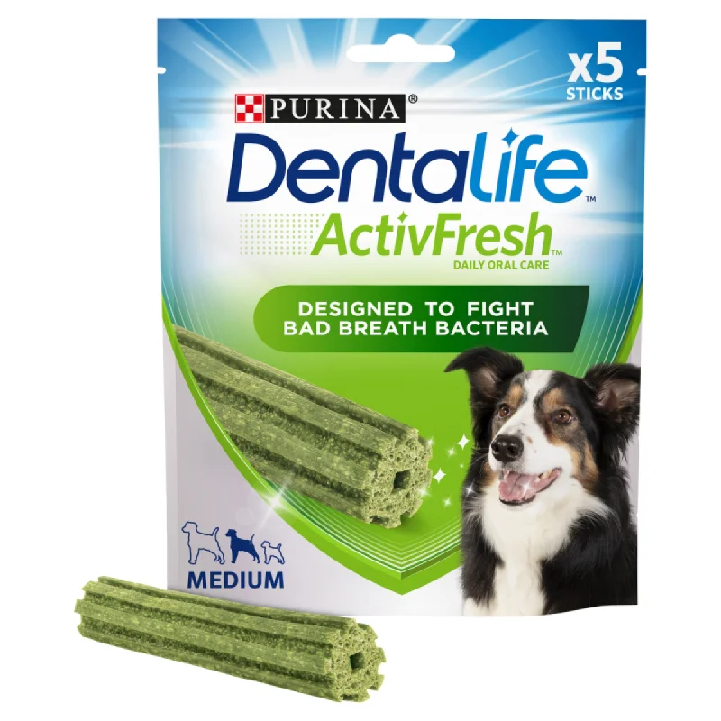 - Parrot climbing and standing wooden frameDentalife Activefresh Medium Dog Dental Chew  5 Stick