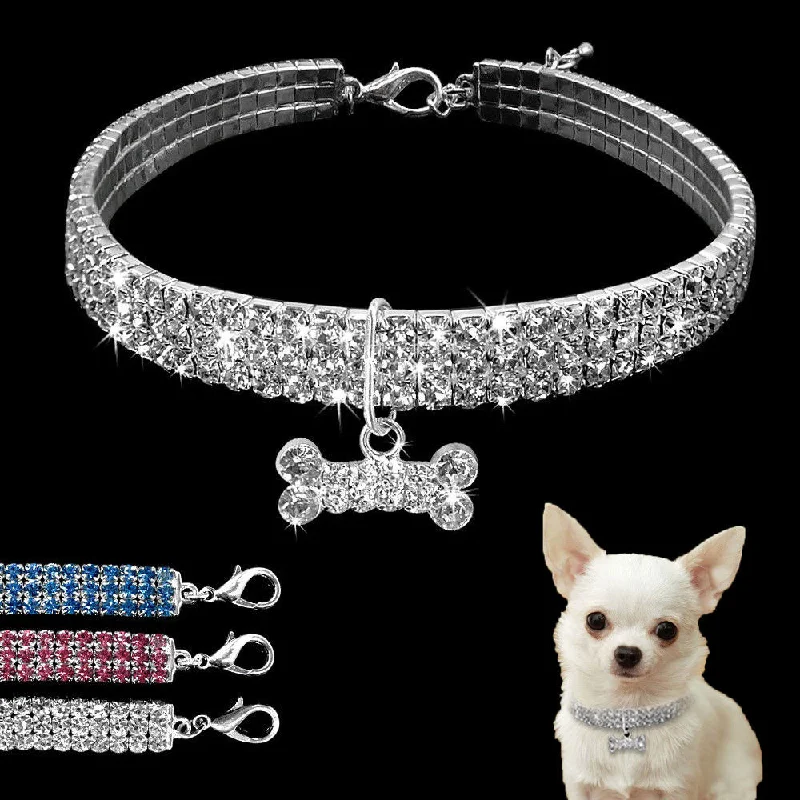 - Chinchilla cooling ice nest ceramic plateBling Rhinestone Dog Collar Crystal Puppy Chihuahua Pet Dog Collars Leash For Small Medium Dogs Mascotas Accessories S M L Pink - Chinchilla cooling ice nest ceramic plateBling Rhinestone Dog Collar Crystal Puppy Chihuahua Pet Dog Collars Leash For Small Medium Dogs Mascotas Accessories S M L Pink