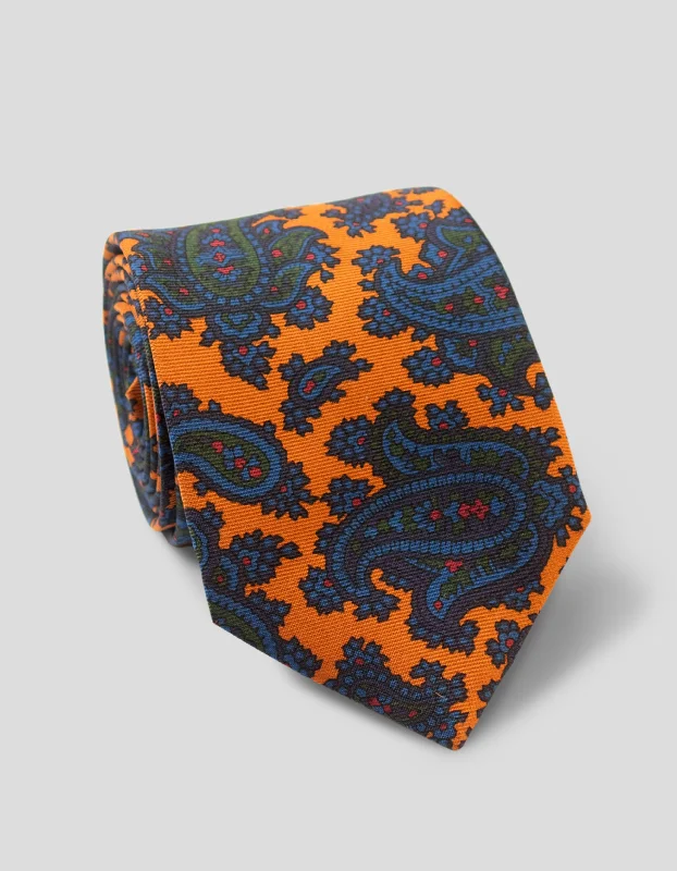 - Durable nylon dog leash wholesalePRINTED MADDER MEDIUM PAISLEY TIE - RUST