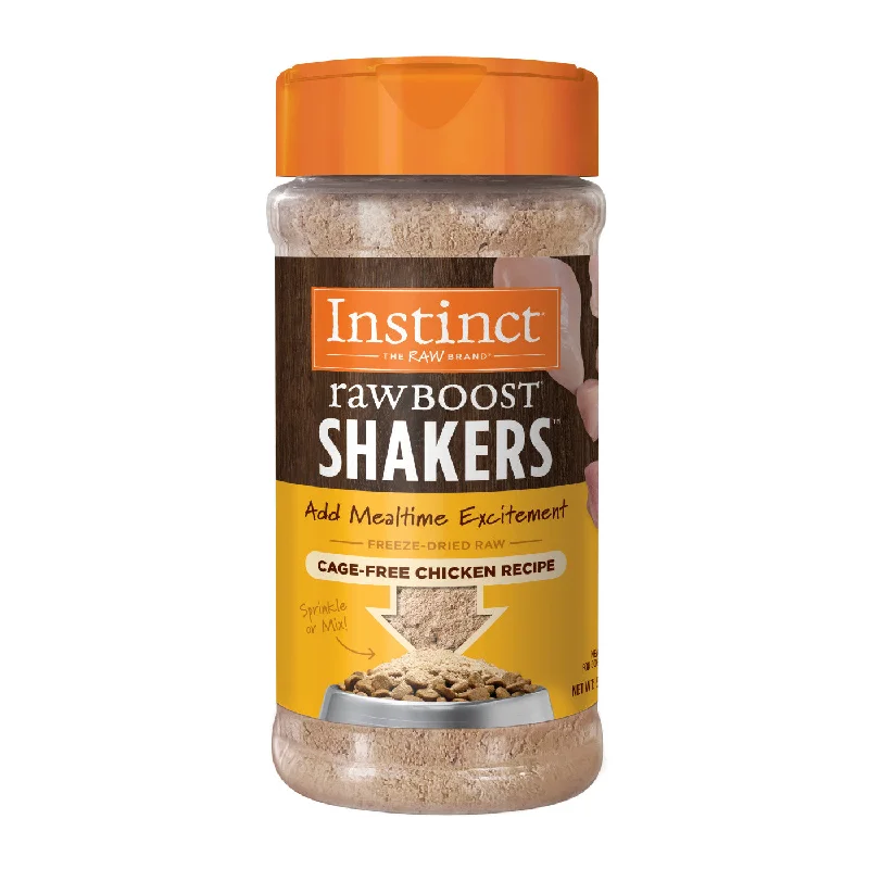 - Dog food for pregnancy and lactationINSTINCT® DOG FOOD RAW BOOST SHAKERS CAGE-FREE CHICKEN RECIPE - Dog food for pregnancy and lactationINSTINCT® DOG FOOD RAW BOOST SHAKERS CAGE-FREE CHICKEN RECIPE