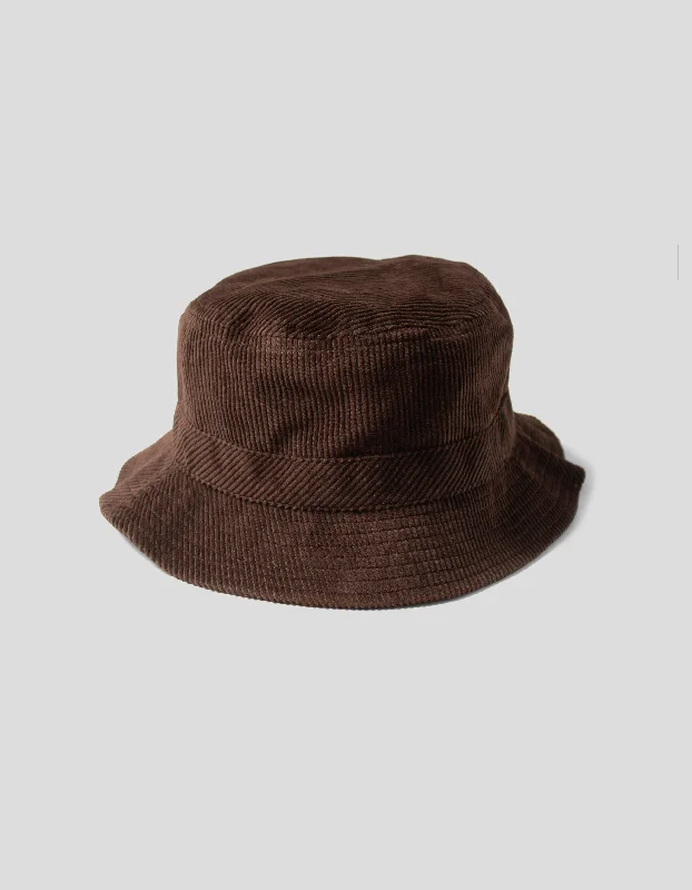 - Rabbit grass rack to prevent waste food boxREVERSIBLE CORDUROY BUCKET HAT - BROWN