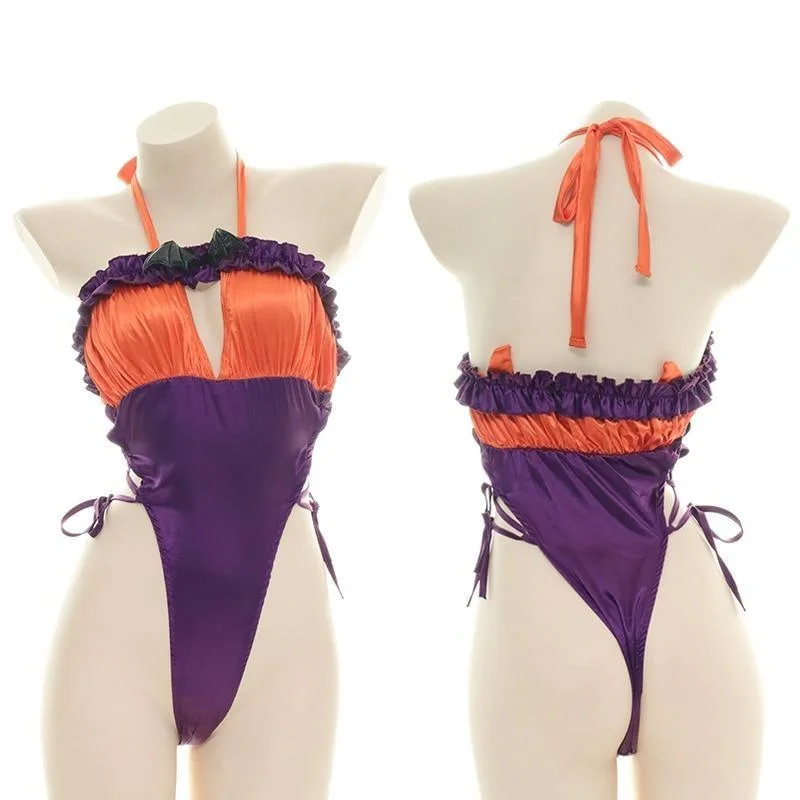 - Remote interactive pet feederHalloween Ruffled Bodysuit