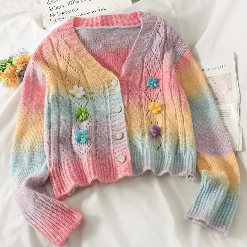  -Splash-proof food bowl AND Anti-choking slow food bowlPastel Rainbow Cardigan