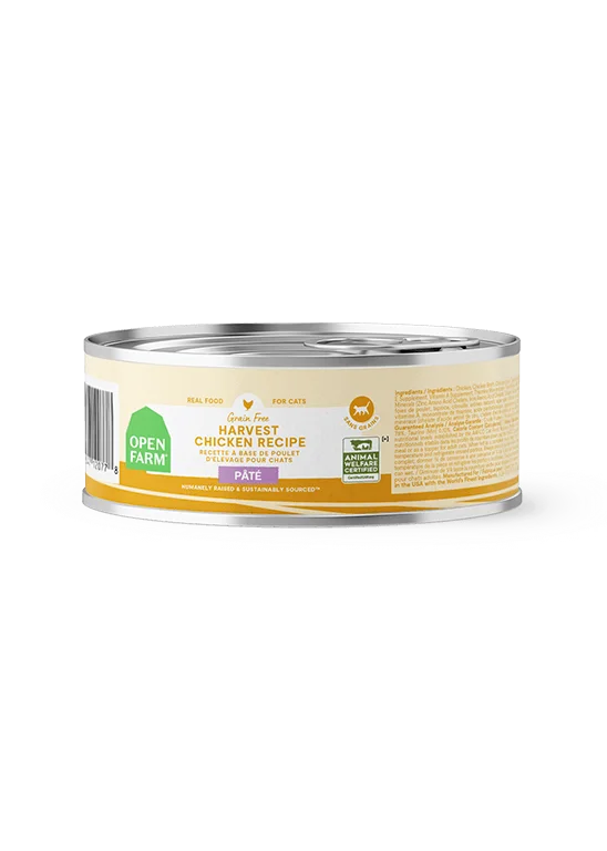  . **Ingredient-Related**  Open Farm Harvest Chicken Pâté for Cats 2.8oz