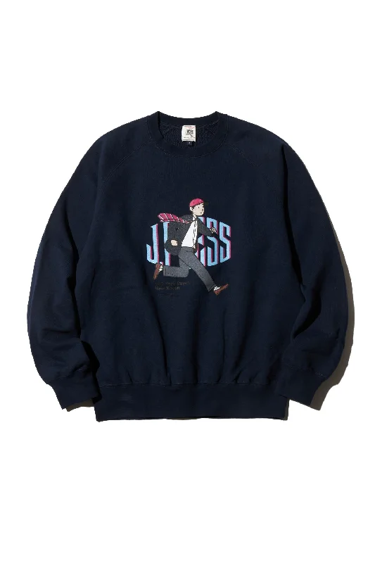 - Custom pet birthday cakeAARON CHANG CREW NECK SWEATSHIRT - NAVY