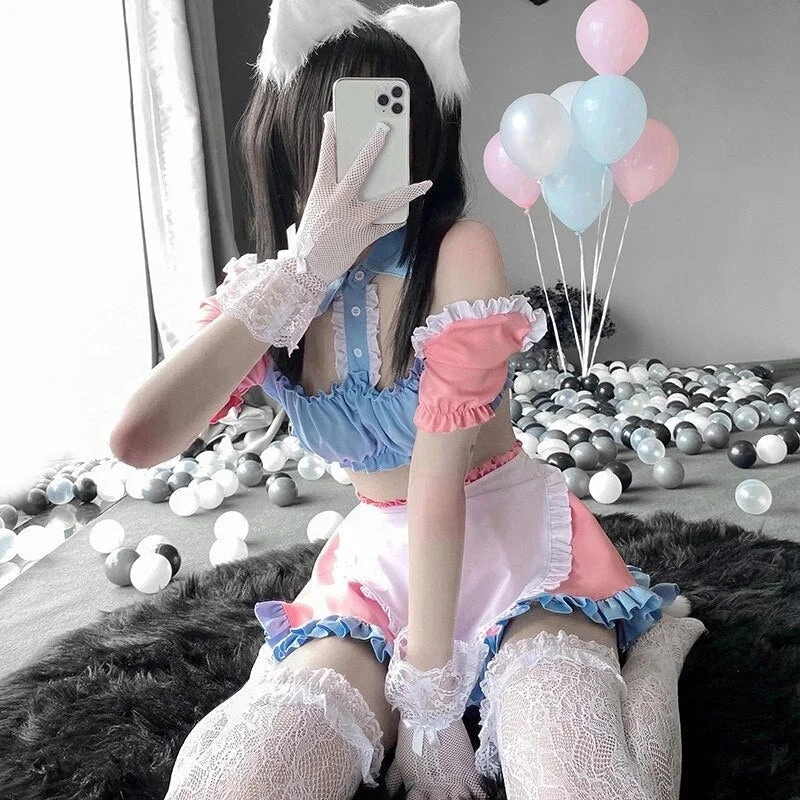 - Cat stress soothing sprayCotton Candy Maid Cosplay Set