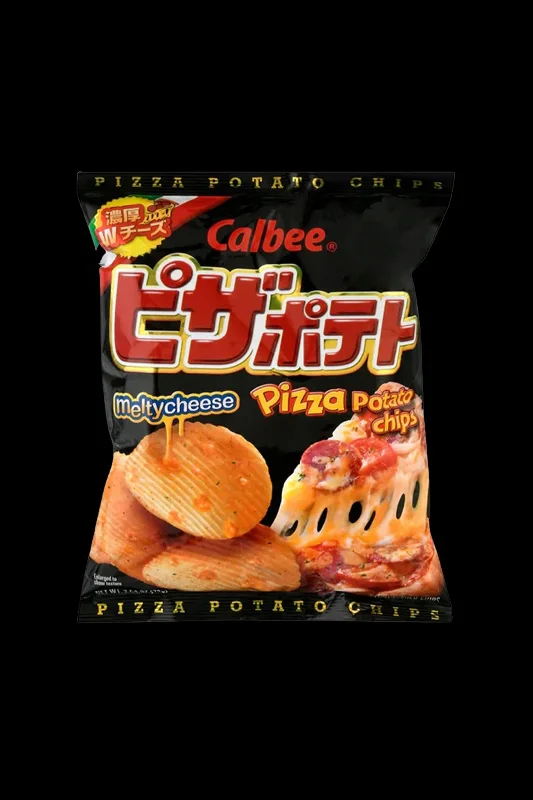  -Splash-proof food bowl AND Anti-choking slow food bowlCalbee - Pizza Chips