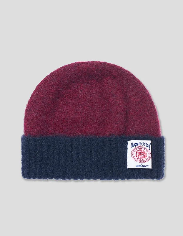 - Pet stroller can be taken on the planeJ.PRESS X SEBAGO TWO-TONE SHAGGY BEANIE - BURGUNDY