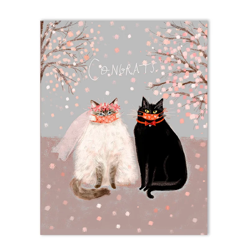Pet ProductsWedding Cat Card - Congrats