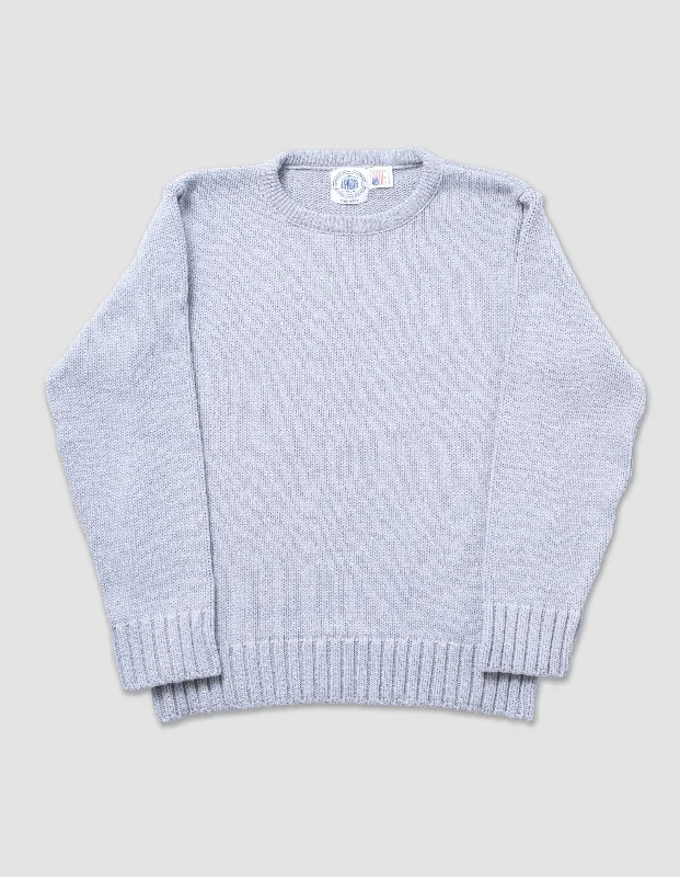 - Postoperative pet anti-licking Elizabethan collarCHUNKY COTTON CREW NECK SWEATER - GREY MARL