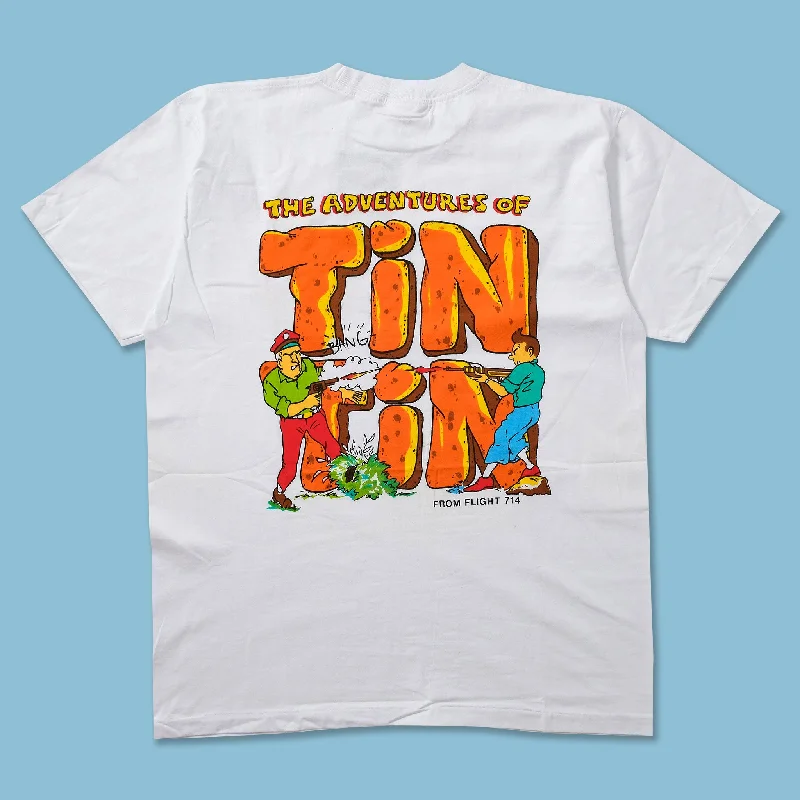 - Winter dog thick down jacketVintage The Adventures of Tin Tin From Fligth 714 T-Shirt Large
