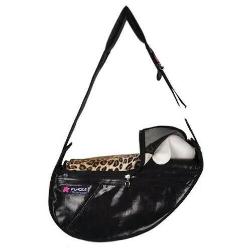 Winter warm clothes for catsFundle Pet Sling Dog Carrier Black/Leopard