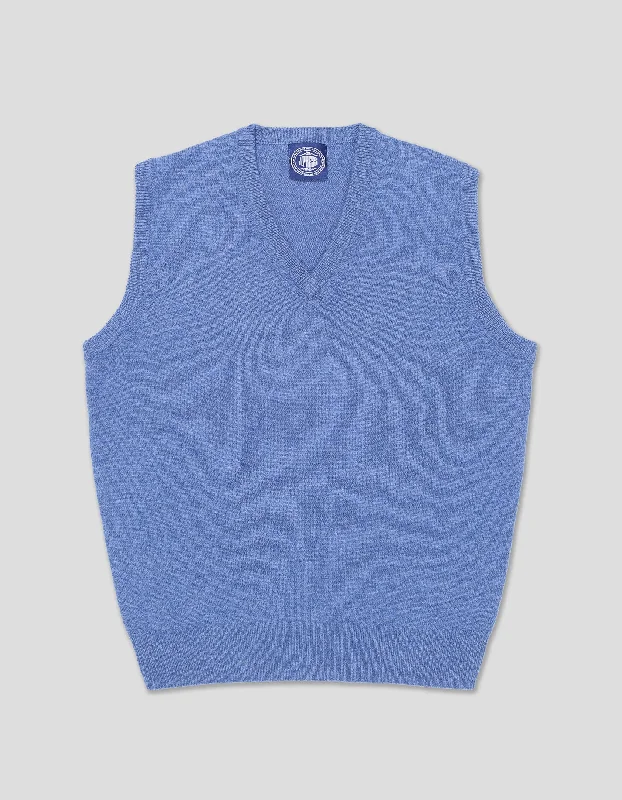 - Deodorizing cat litter tofu litterLAMBSWOOL V NECK VEST - BLUE