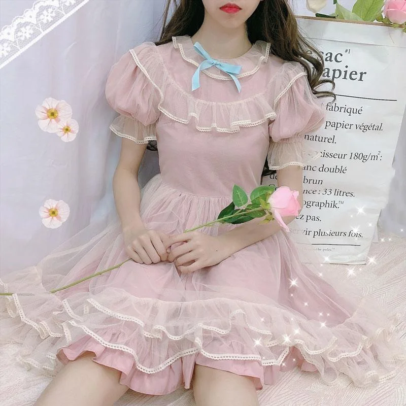 -Anti-slip claw protection raincoat FOR dogsDusty Pink Fairy Gown