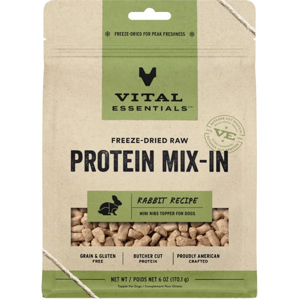  -High-fiber dog foodVital Essentials Freeze Dried Protein Mix-IN Rabbit