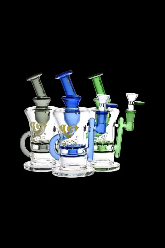 - Chinchilla cooling ice nest ceramic plateDiamond Glass Gold Ratchet Perc Recycler Water Pipe