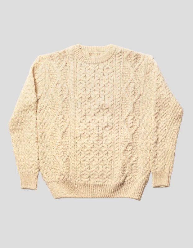 - Dog disposable foam shower gelCREW NECK ARAN CABLE SWEATER - NATURAL