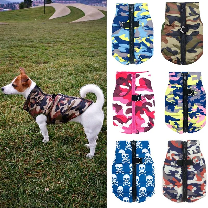 - Organic cotton dog bibsWaterproof Dog Coat Winter Puppy Clothes Camo Pattern Small Dog Jacket Chihuahua Yorkie Clothing petshop ropa para perro XS-L - Organic cotton dog bibsWaterproof Dog Coat Winter Puppy Clothes Camo Pattern Small Dog Jacket Chihuahua Yorkie Clothing petshop ropa para perro XS-L