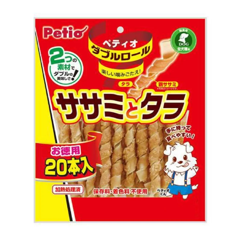 - Automatic induction pet water dispenserPetio Double Roll: Chicken Fillet and Cod, 20 Pieces - Dog Snack. - Automatic induction pet water dispenserPetio Double Roll: Chicken Fillet and Cod, 20 Pieces - Dog Snack.