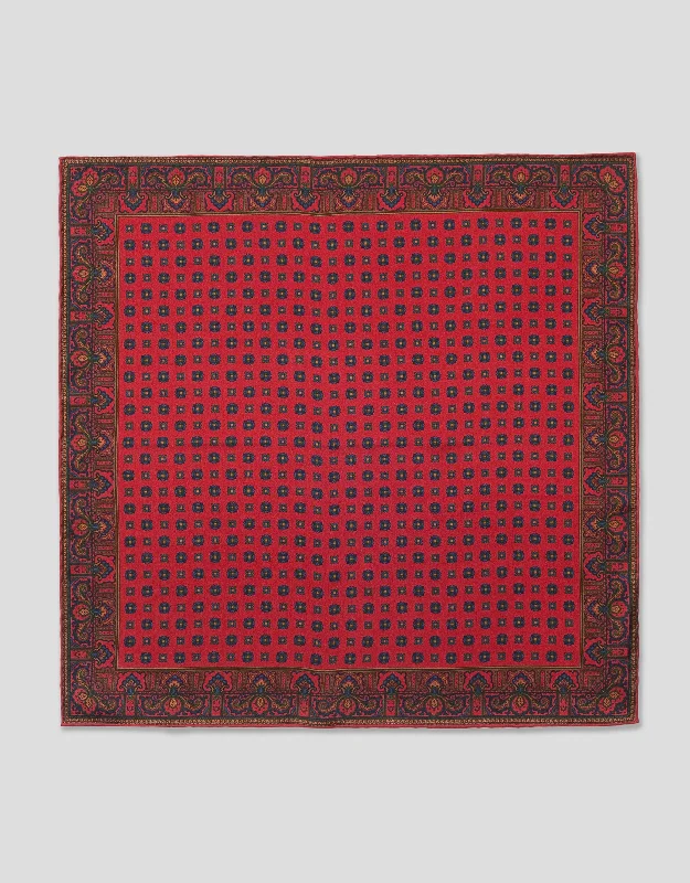 - Remote interactive pet feederFOULARD POCKET SQUARE - RED