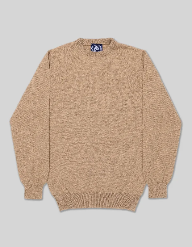 - Foldable and portable cat bagTAN CASHMERE CREW NECK SWEATER